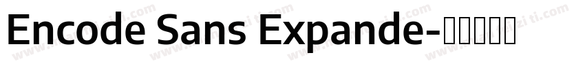 Encode Sans Expande字体转换